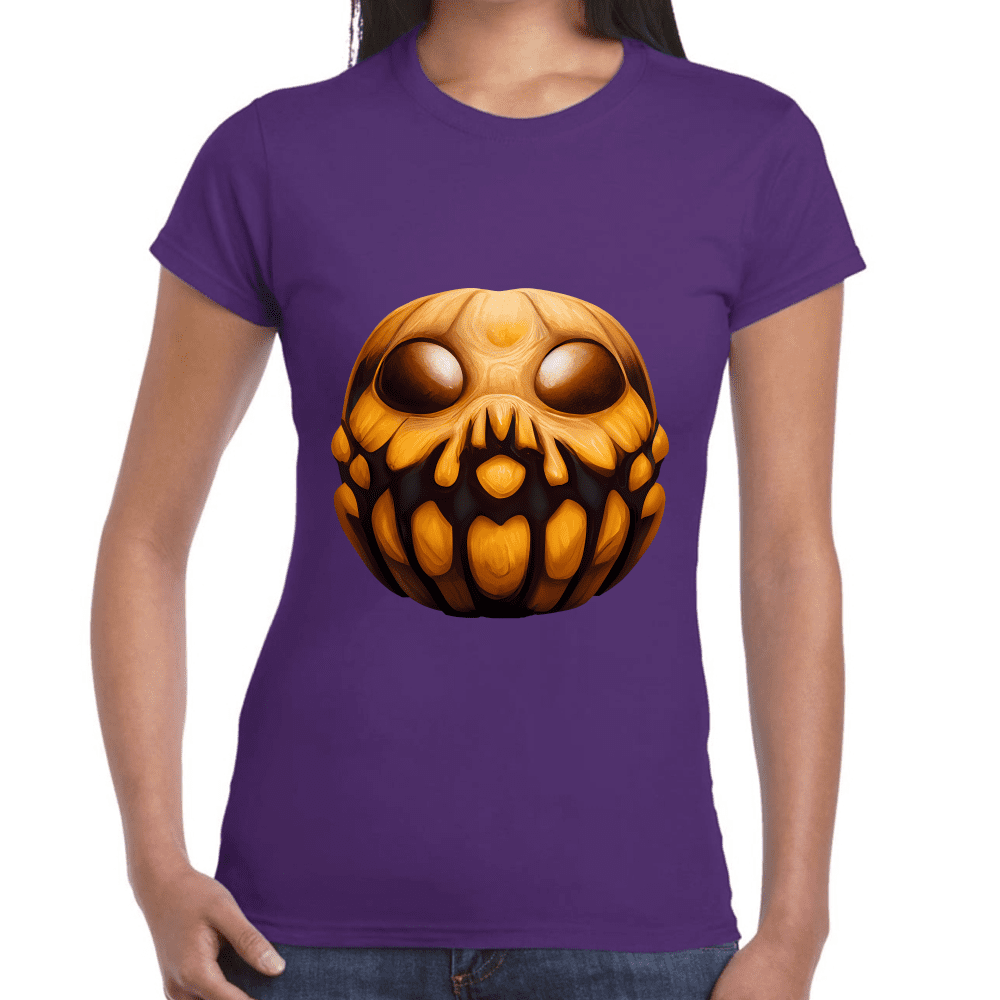 Playera Calabaza Halloween Algodón Premium #747