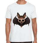 Playera Cráneo Murciélago Halloween Algodón Premium #750