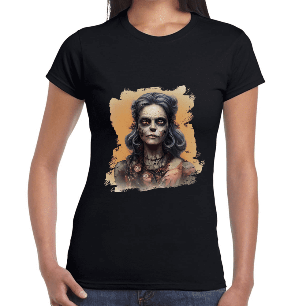 Playera Halloween y Día de Muertos Algodón Premium #754 Imagen secundaria del producto