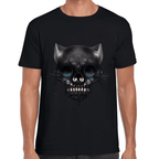 Playera Cráneo Gatito Día De Muertos Algodón Premium #758