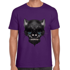 Playera Cráneo Gatito Día De Muertos Algodón Premium #758