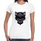 Playera Cráneo Gatito Día De Muertos Algodón Premium #758