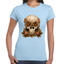 Playera Cráneo Con Flores Día De Muertos Algodón Premium #760