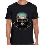Playera Cráneo Día De Muertos Algodón Premium #767