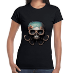 Playera Cráneo Día De Muertos Algodón Premium #767