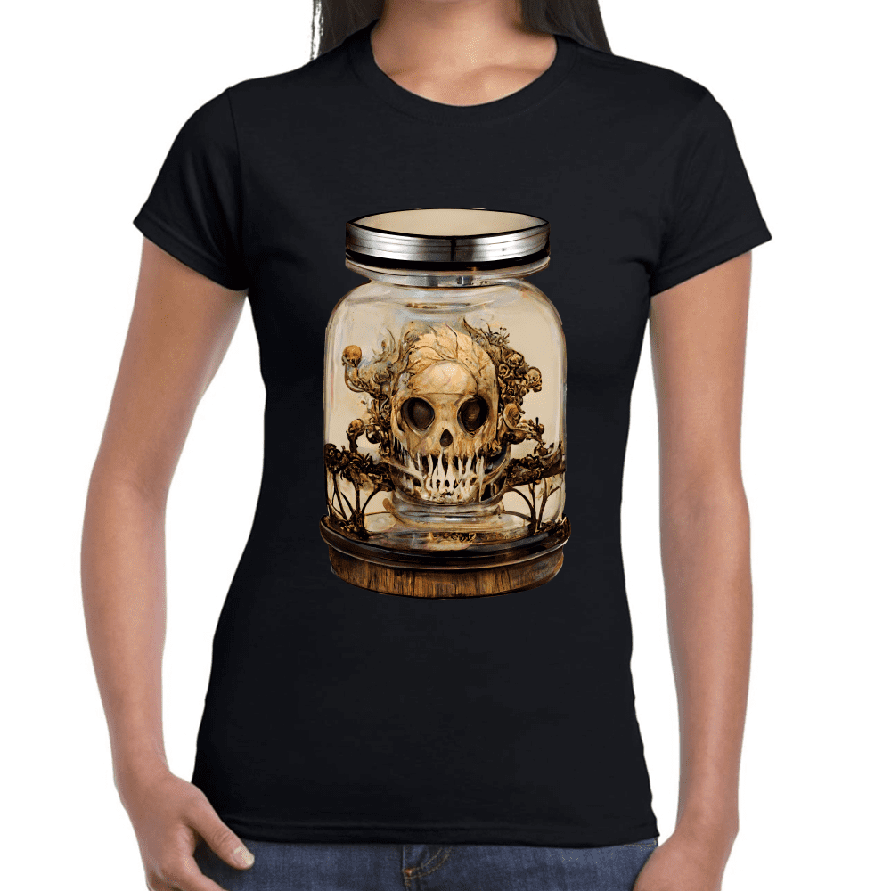 Playera Cráneo Día De Muertos Algodón Premium #769