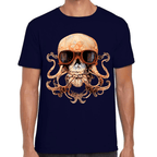 Playera Cráneo Día De Muertos Algodón Premium #773