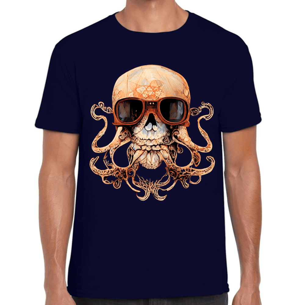 Playera Cráneo Día De Muertos Algodón Premium #773
