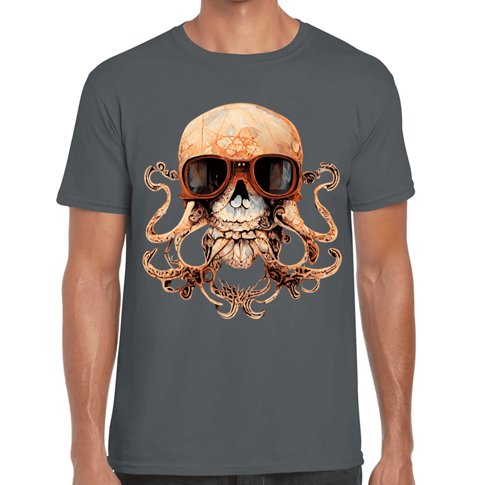 Playera Cráneo Día De Muertos Algodón Premium #773