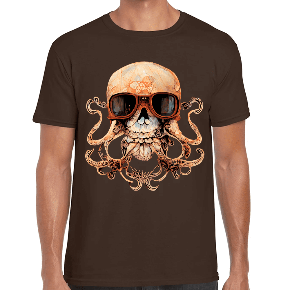 Playera Cráneo Día De Muertos Algodón Premium #773