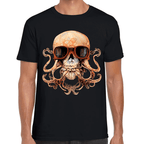 Playera Cráneo Día De Muertos Algodón Premium #773