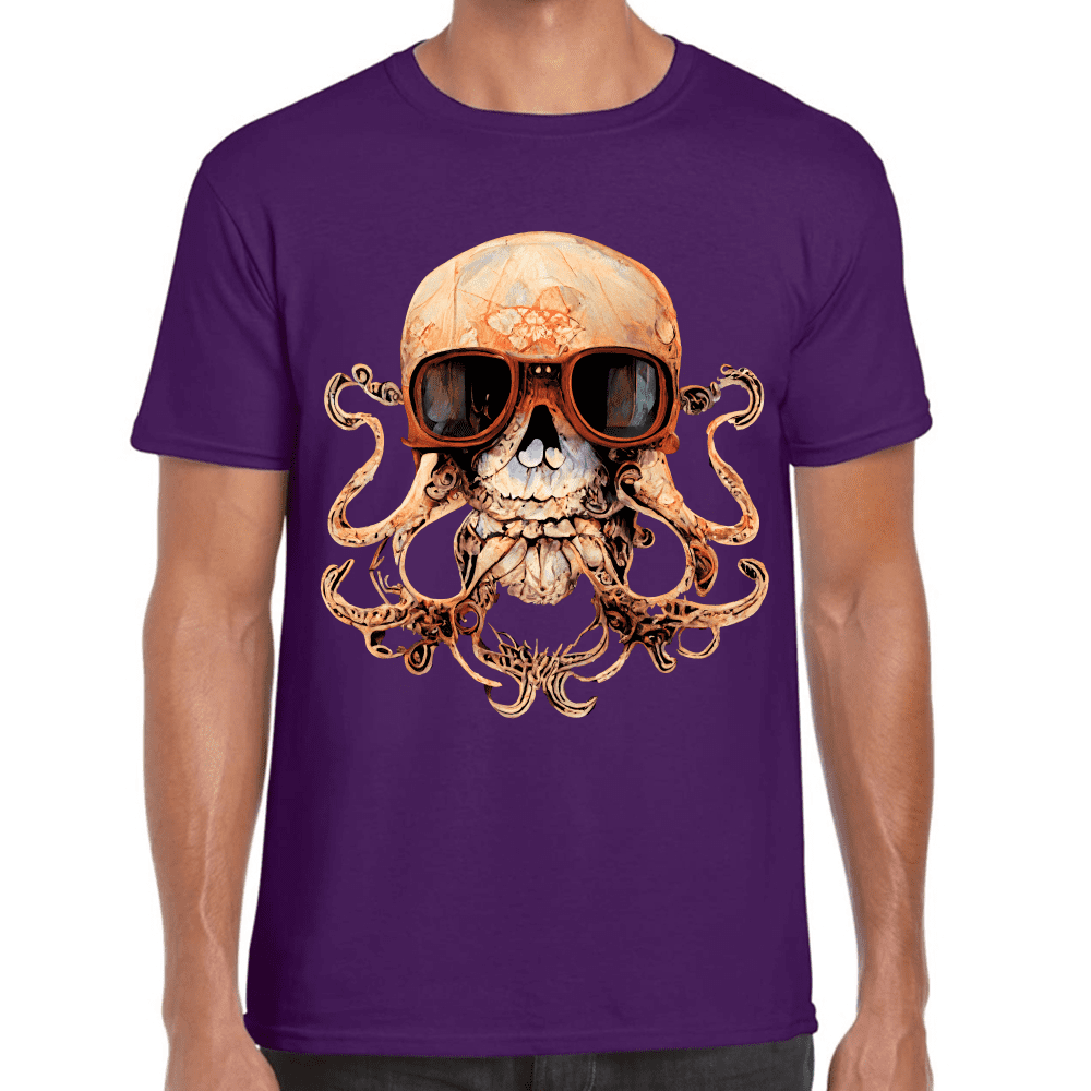 Playera Cráneo Día De Muertos Algodón Premium #773