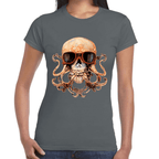 Playera Cráneo Día De Muertos Algodón Premium #773