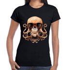 Playera Cráneo Día De Muertos Algodón Premium #773