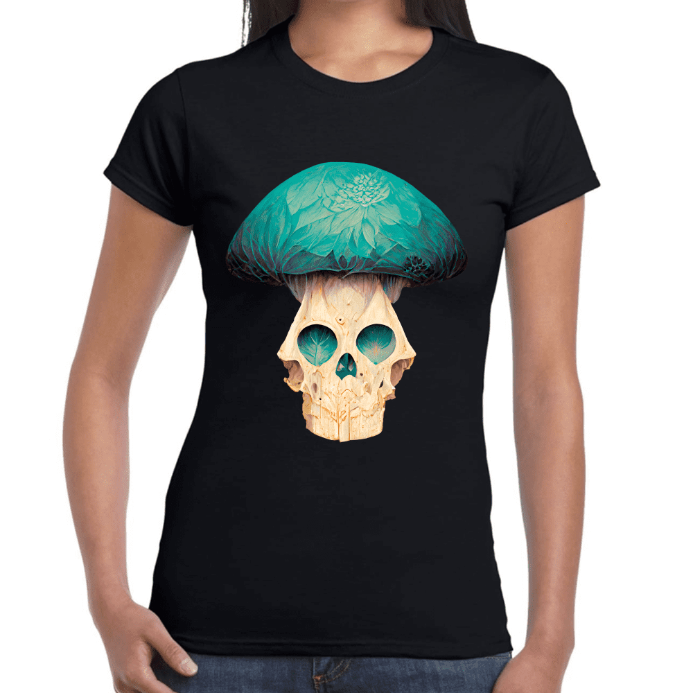 Playera Cráneo Día De Muertos Algodón Premium #776