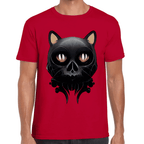 Playera Cráneo Gatito Día De Muertos Algodón Premium #777