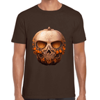 Playera Cráneo Calabaza Día De Muertos Y Halloween Algodón Premium #781