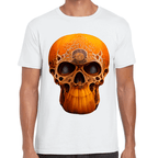 Playera Cráneo Calabaza Día De Muertos Y Halloween Algodón Premium #782
