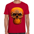 Playera Cráneo Calabaza Día De Muertos Y Halloween Algodón Premium #782