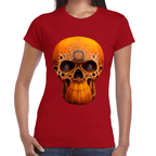 Playera Cráneo Calabaza Día De Muertos Y Halloween Algodón Premium #782