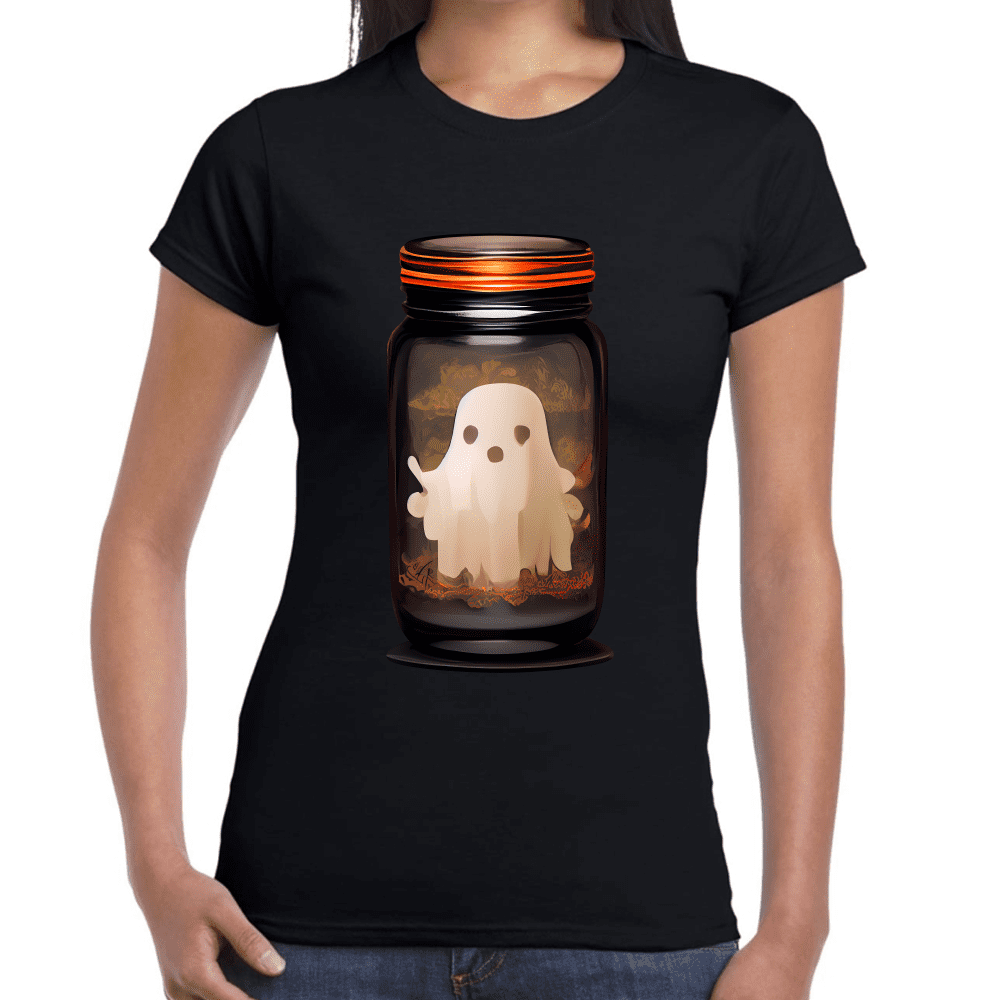 Playera Fantasmas Halloween Algodón Premium #784 Imagen secundaria del producto