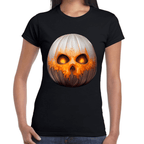 Playera Cráneo Calabaza Día De Muertos Y Halloween Algodón Premium #788