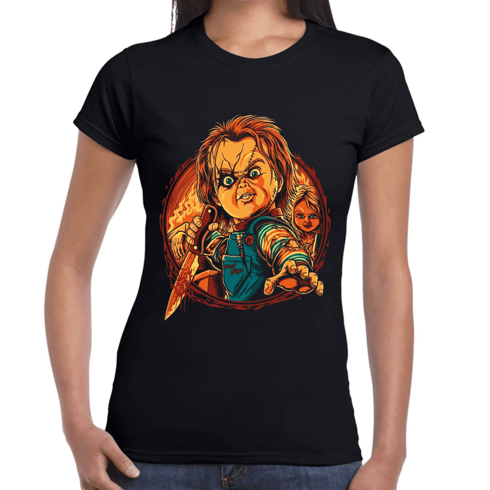 Playera Chucky y Tiffany Algodón Premium #796