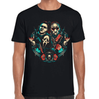 Playera Masked Homies Michael Myers, Jason Voorhees y Ghostface Algodón Premium #804