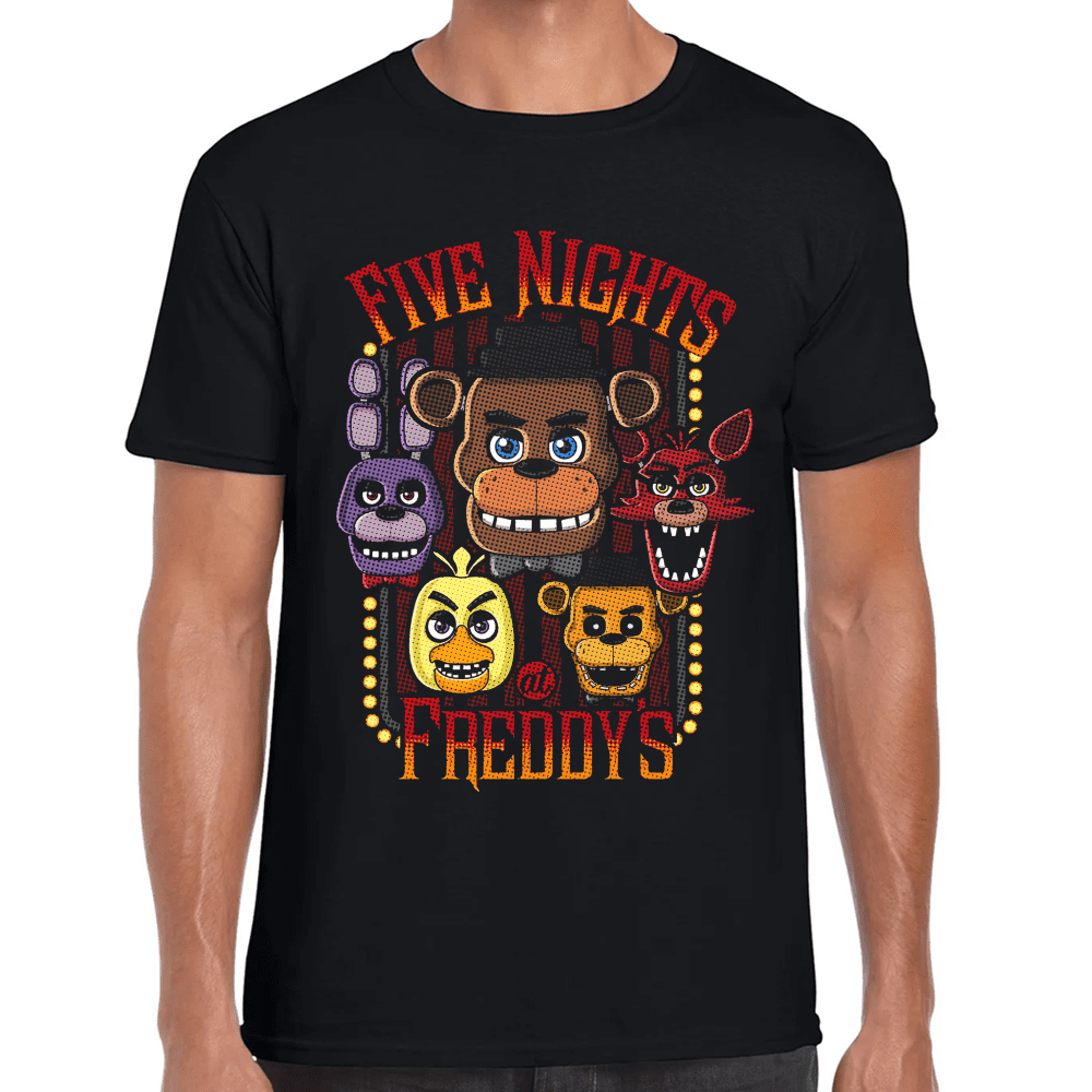 Playera Five Nights at Freddy’s Algodón Premium #807