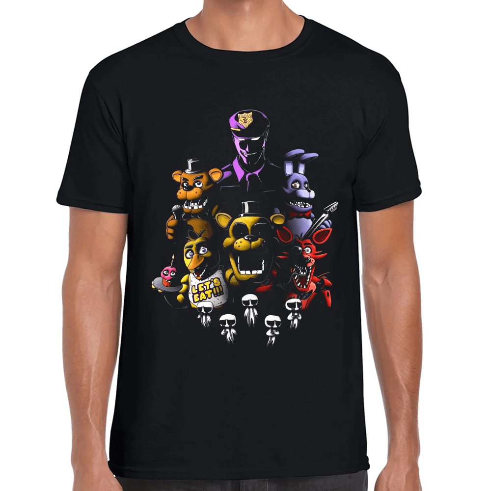 Playera Five Nights at Freddy’s Algodón Premium #819