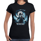 Playera Wednesday Merlina Addams Algodón Premium #836