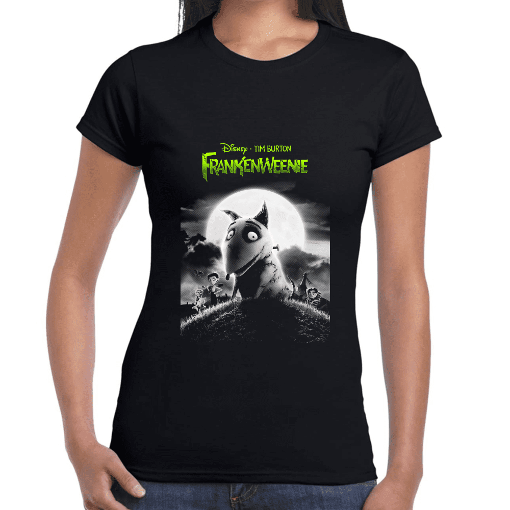 Playera Frankenweenie de Tim Burton Algodón Premium #840 Imagen secundaria del producto