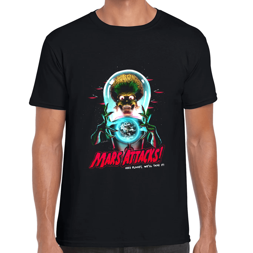 Playera Mars Attacks Tim Burton Algodón Premium #842