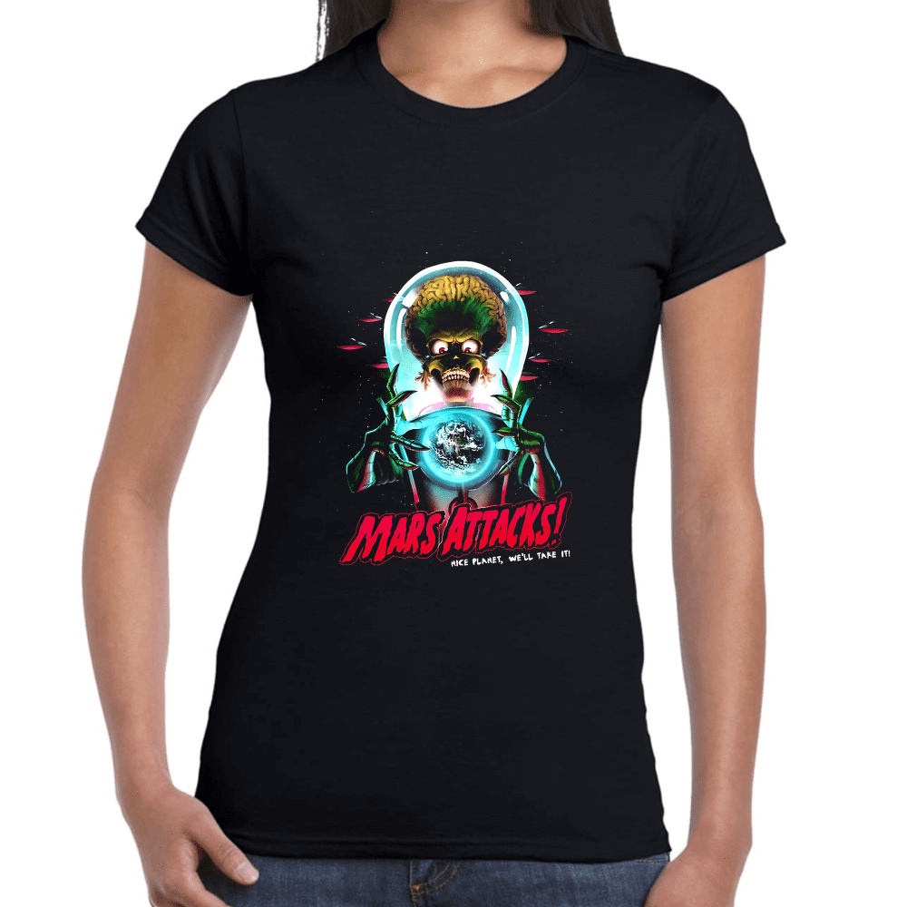 Playera Mars Attacks Tim Burton Algodón Premium #842