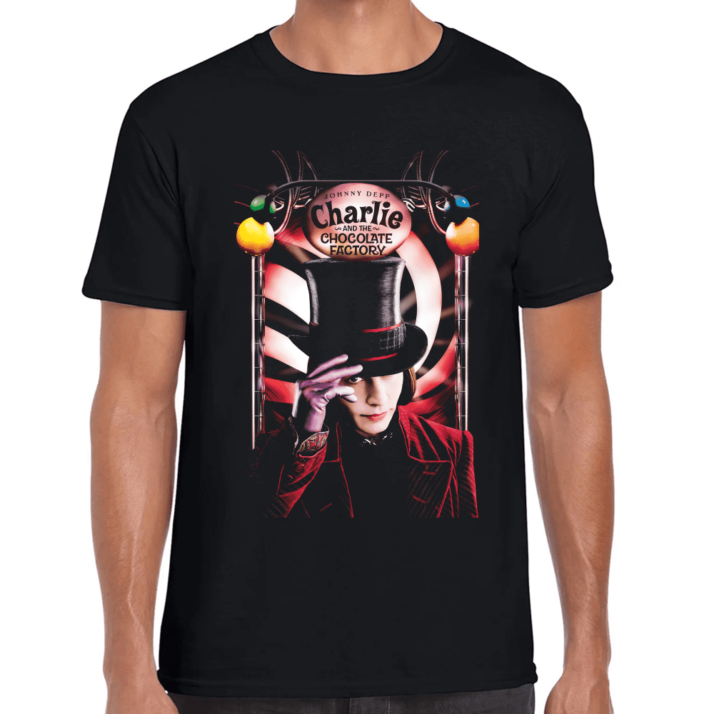 Playera Charlie y la Fábrica De Chocolate Algodón Premium #843