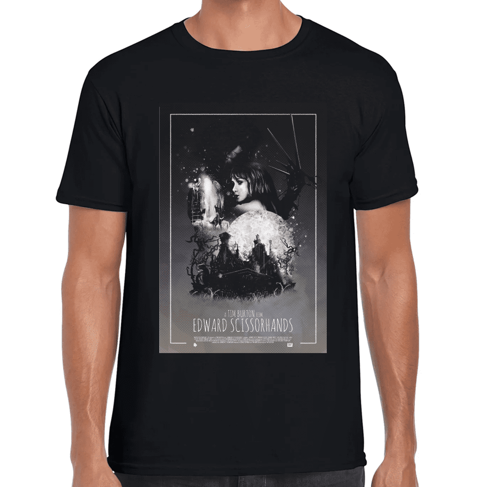 Playera El joven manos de tijera Tim Burton Algodón Premium #848