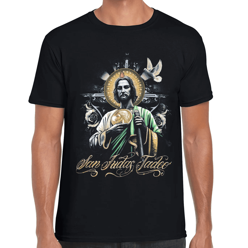 Playera San Judas Tadeo Religión Algodón Premium #861
