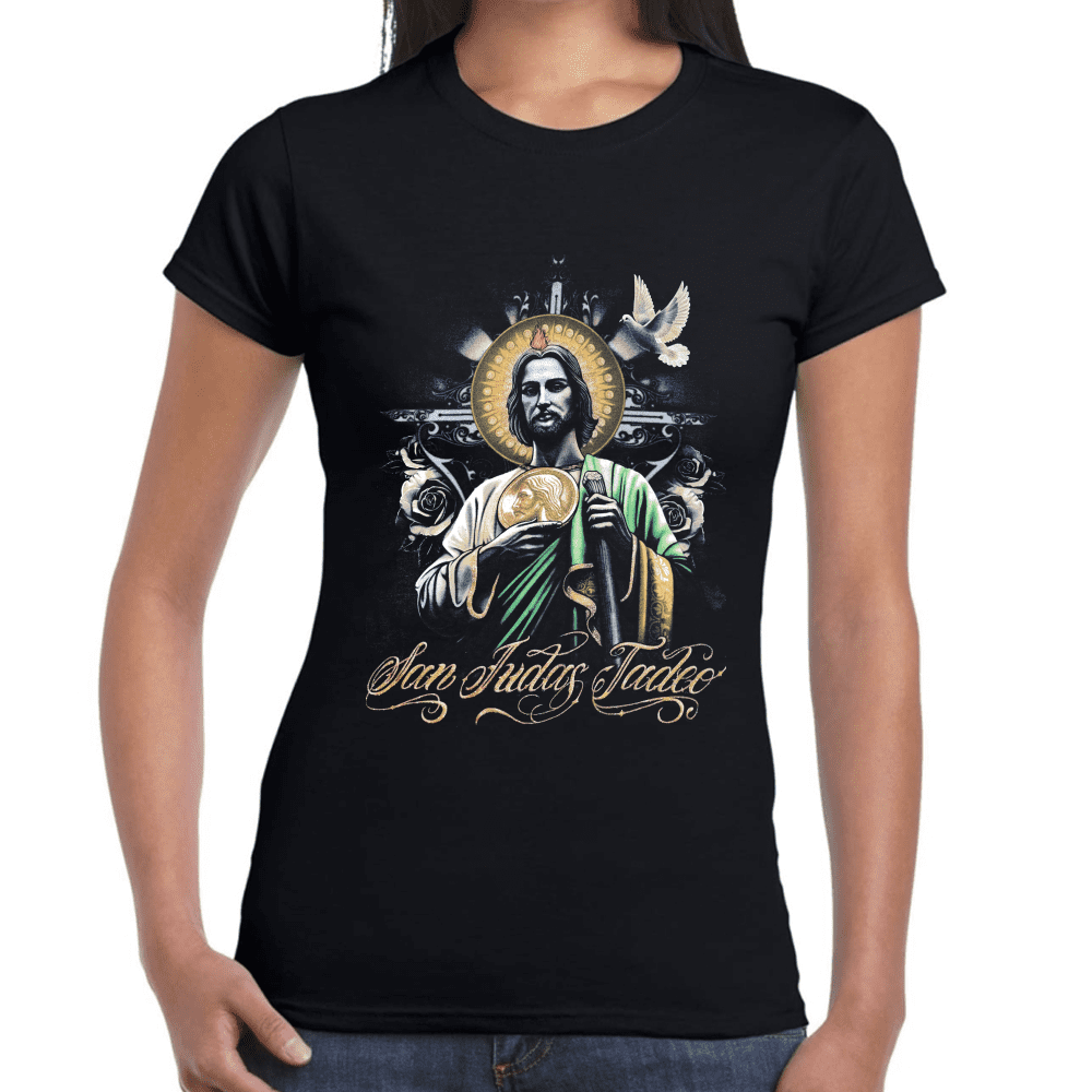 Playera San Judas Tadeo Religión Algodón Premium #861