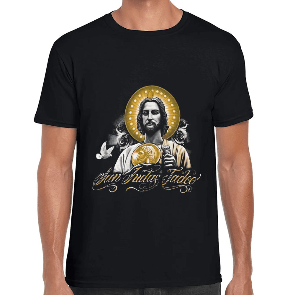 Playera San Judas Tadeo Religión Algodón Premium #869