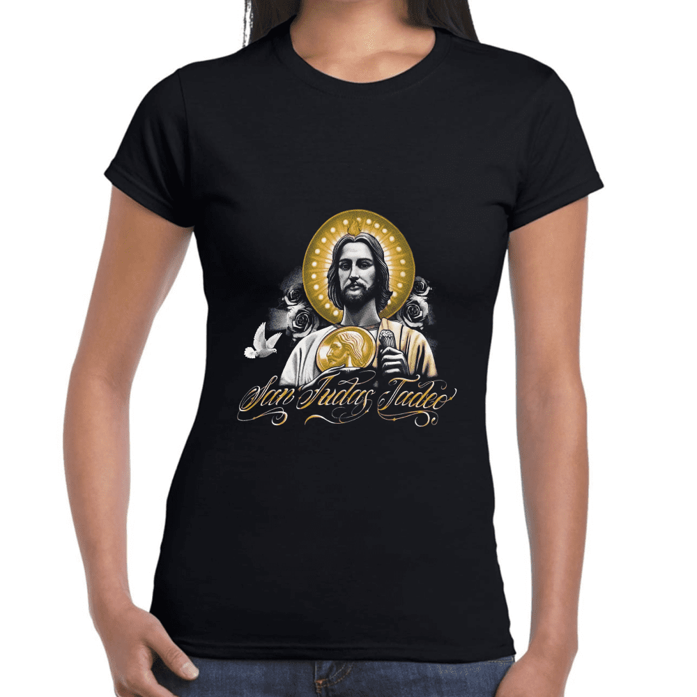 Playera San Judas Tadeo Religión Algodón Premium #869