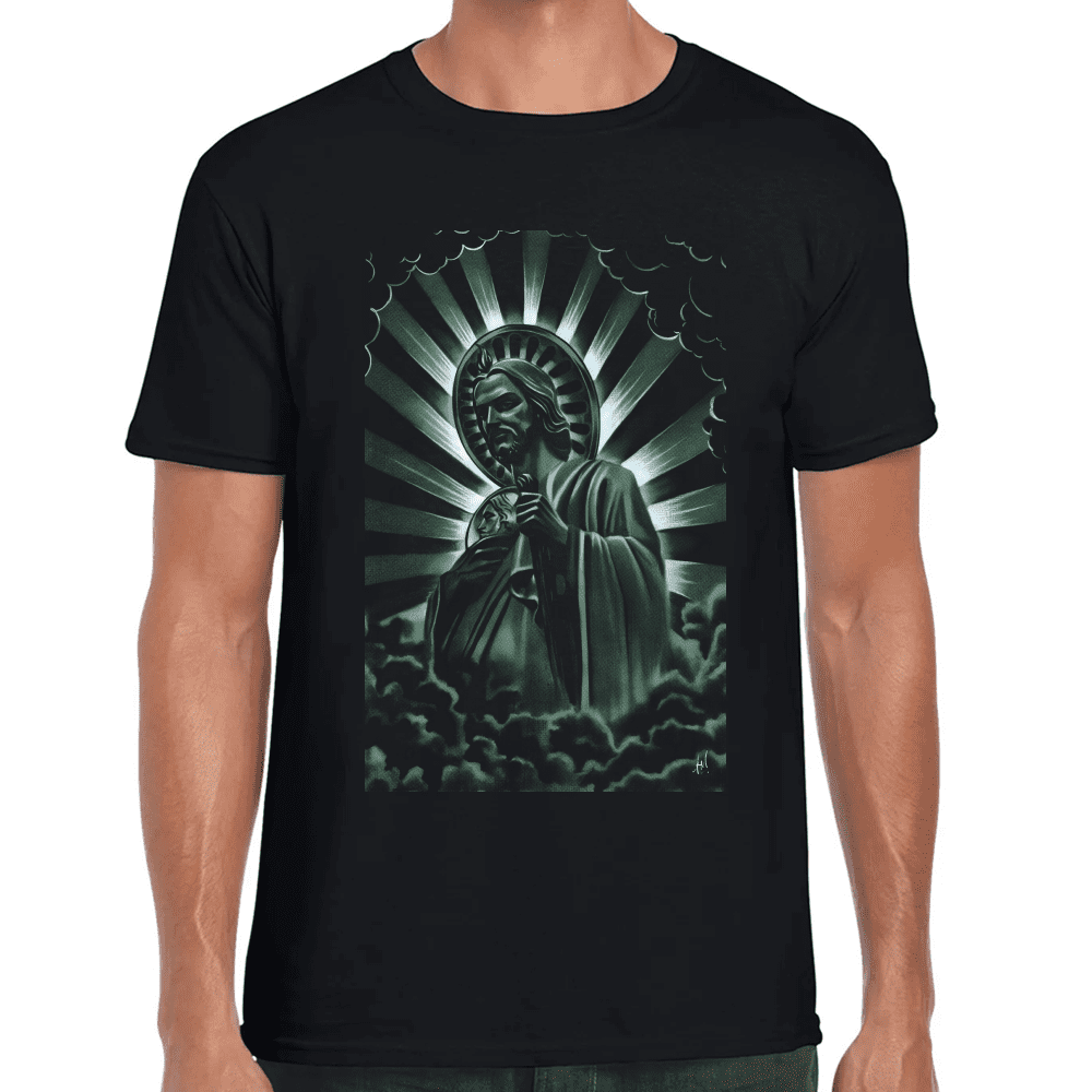 Playera San Judas Tadeo Religión Algodón Premium #870 Imagen principal del producto
