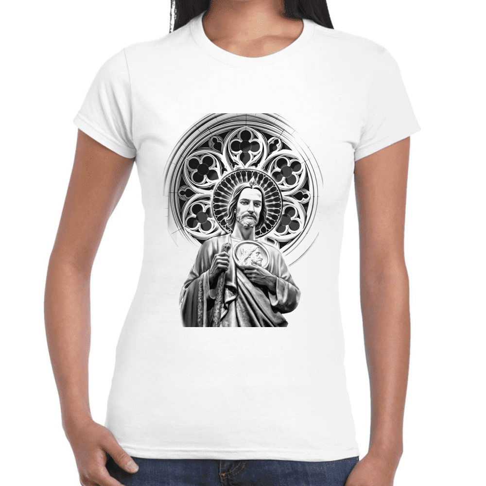 Playera San Judas Tadeo Religión Algodón Premium #871