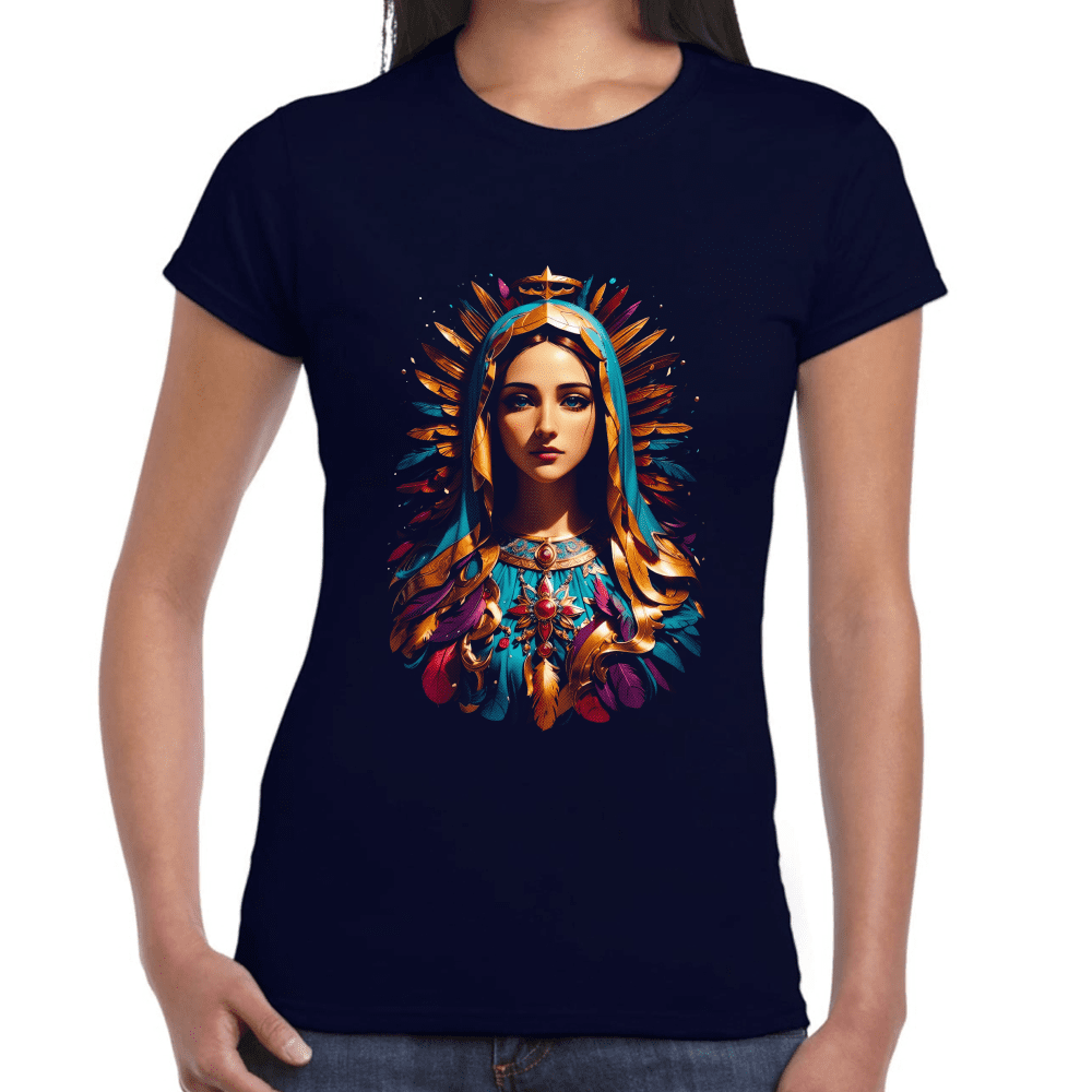 Playera La Virgen Religión Algodón Premium #872