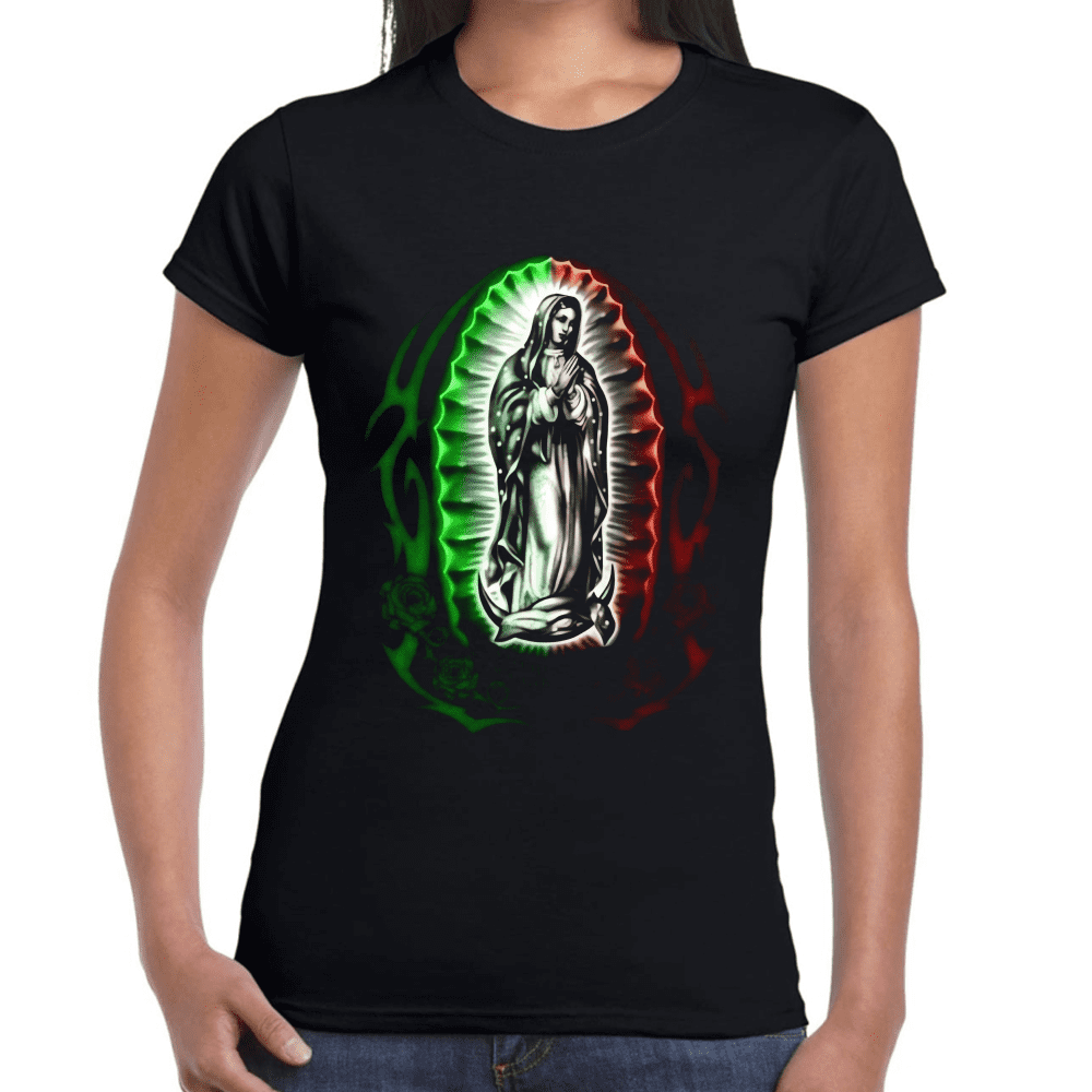 Playera La Virgen De Guadalupe Religión Algodón Premium #873