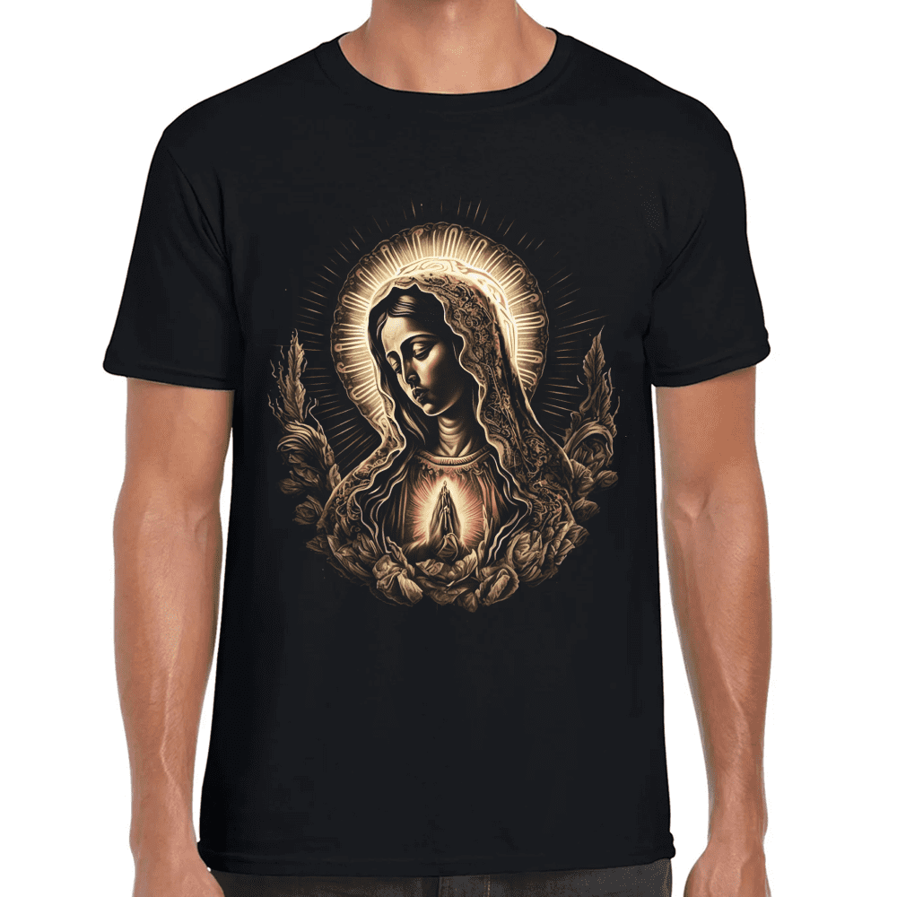 Playera La Virgen Religión Algodón Premium #874 Imagen principal del producto