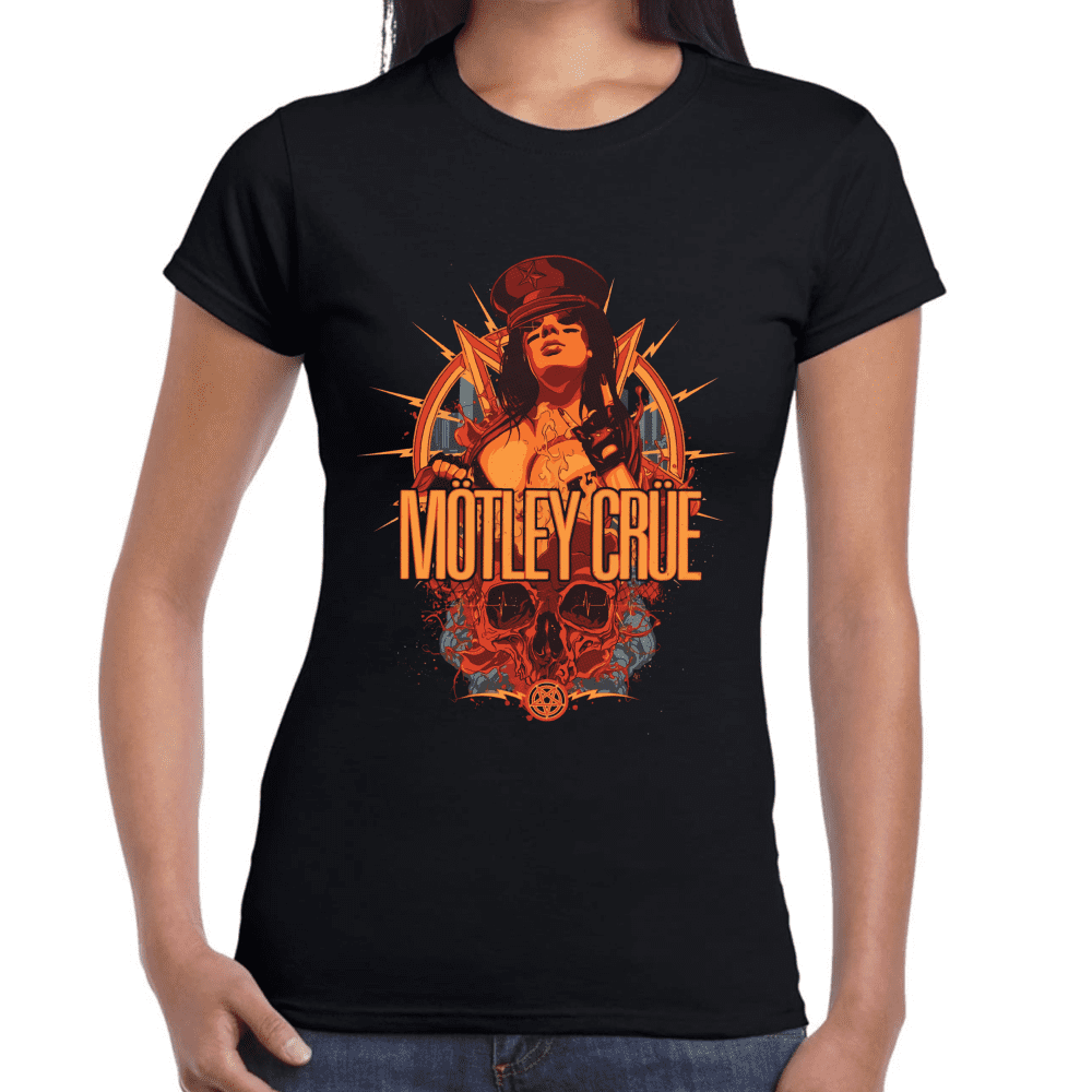 Playera Motley Crue Algodón Premium #904