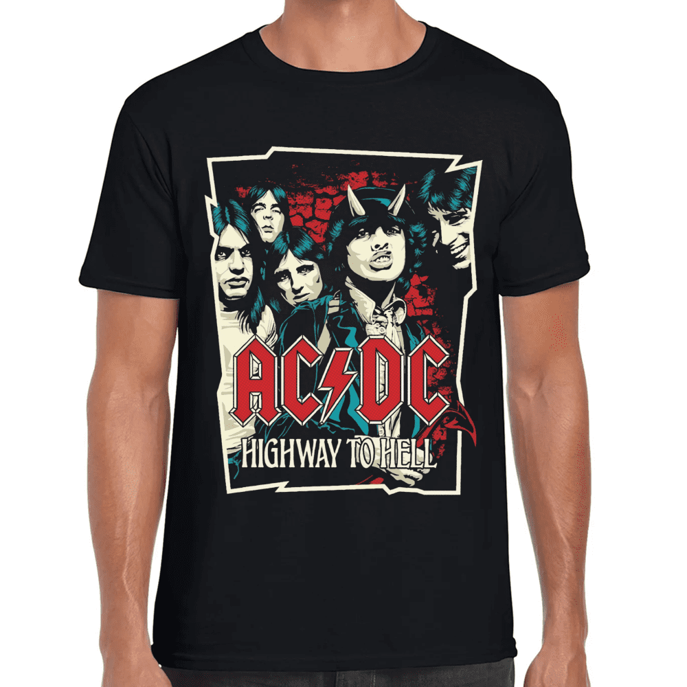 Playera AC/DC Highway to Hell Algodón Premium #905 Imagen principal del producto