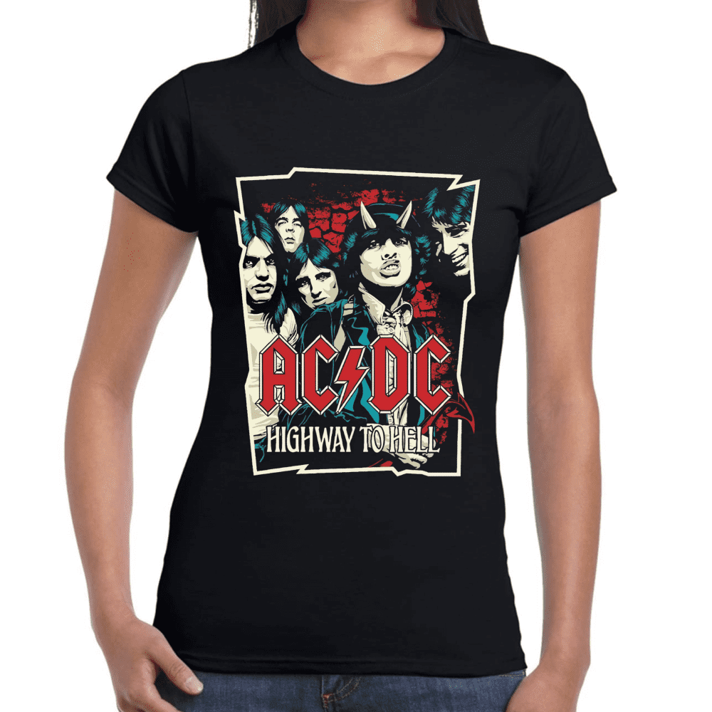 Playera AC/DC Highway to Hell Algodón Premium #905