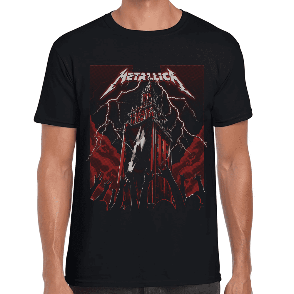 Playera Metallica Algodón Premium #921