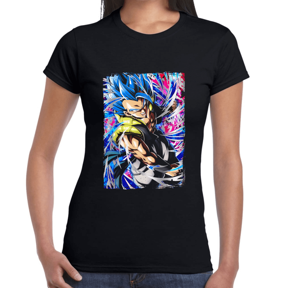 Playera Dragon Ball Z Gogeta Super Saiyan Blue Algodón Premium #924